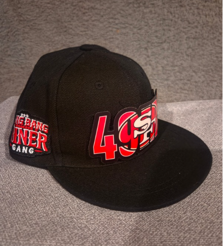 49ers- Black w/Side Bridge Logo