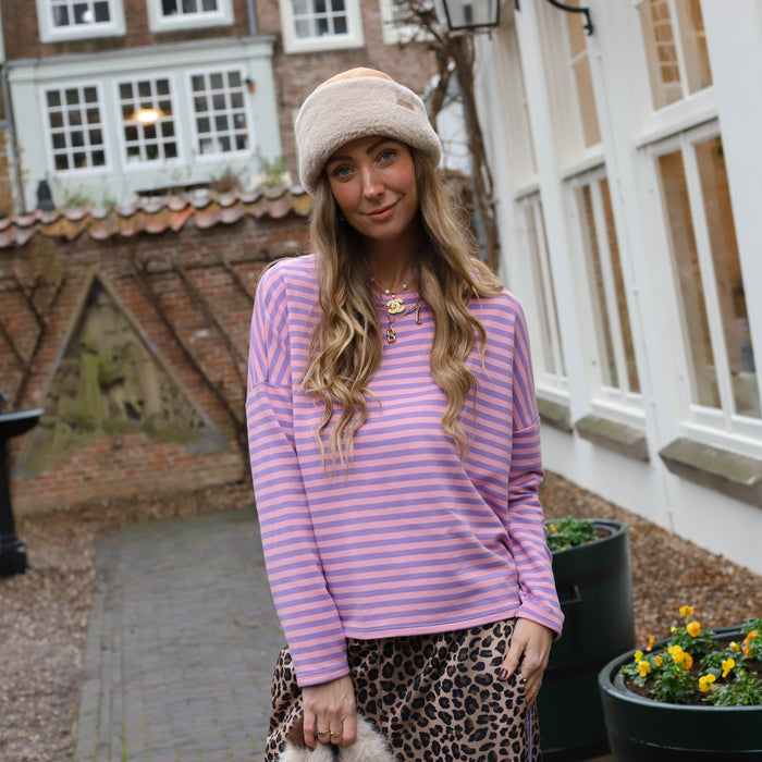 Billy streep trui lila roze