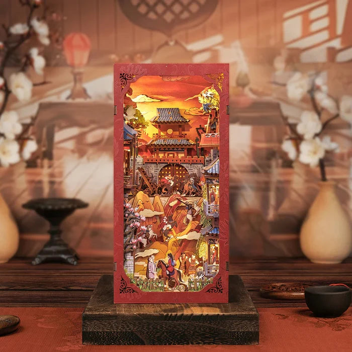 BOOK NOOK KIT - DIY - La Légende de Mulan - 298pc + Eclairage LED