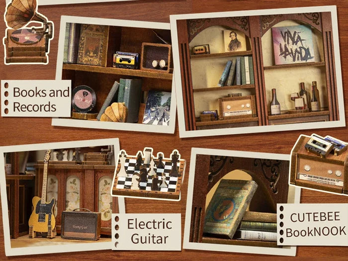 BOOK NOOK KIT - DIY - Le Rythme Secret - 355pc + Eclairage LED