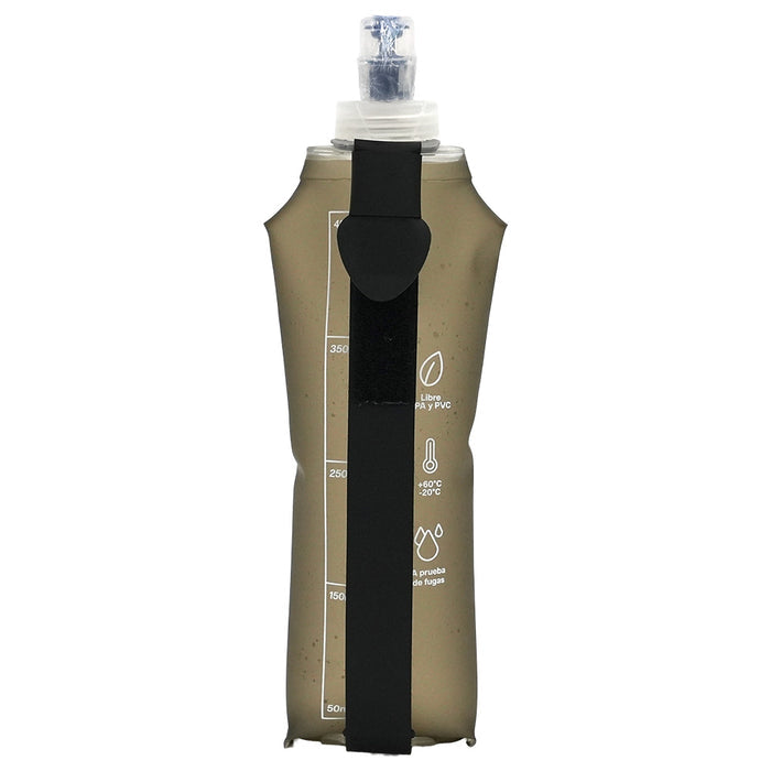 Botella Para Agua Flexible Gris 500ML