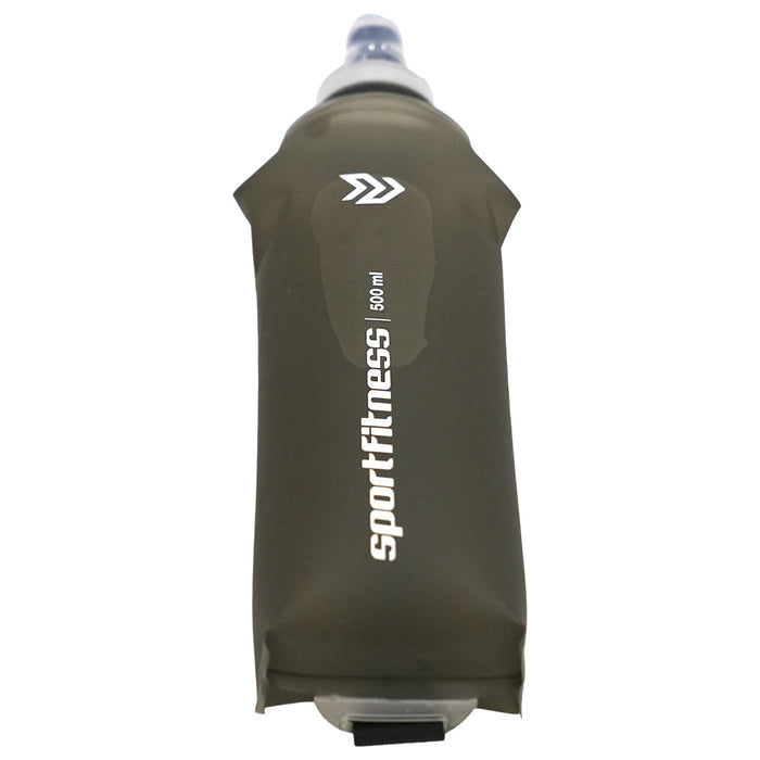 Botella Para Agua Flexible Gris 500ML