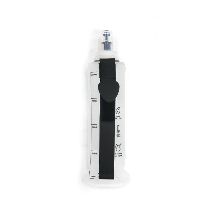 Botella Para Agua Flexible Transparente 250ML