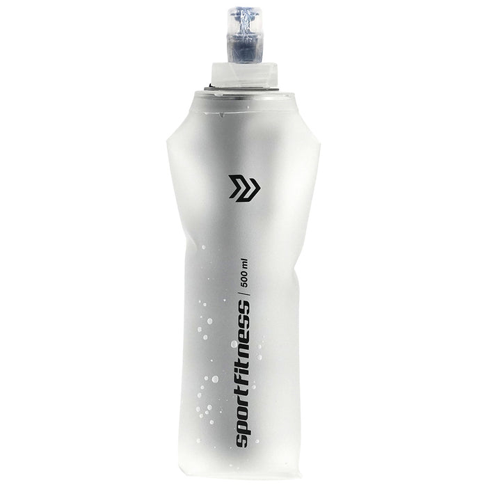 Botella Para Agua Flexible Transparente 500ML