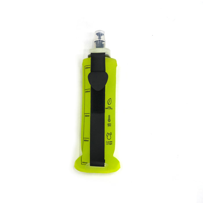 Botella Para Agua Flexible Verde 250ML