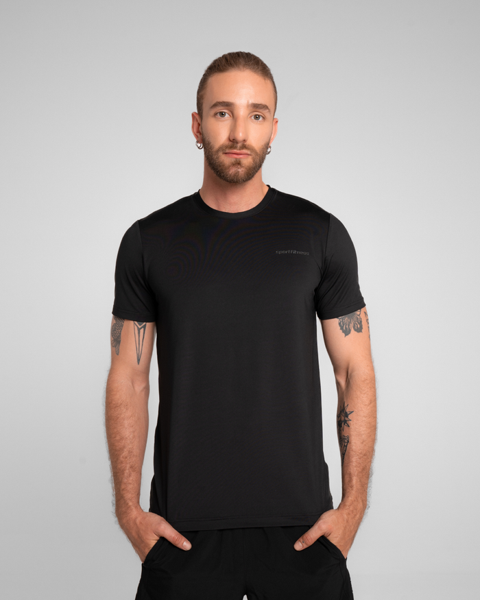 Camiseta Manga Corta Hardy Negro