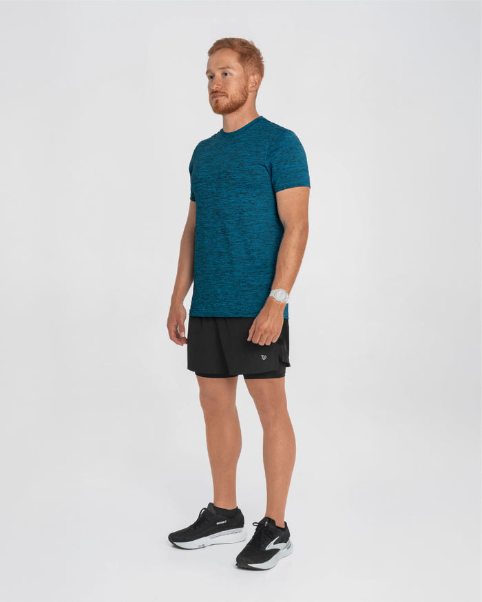 Camiseta Manga Corta Rout Azul