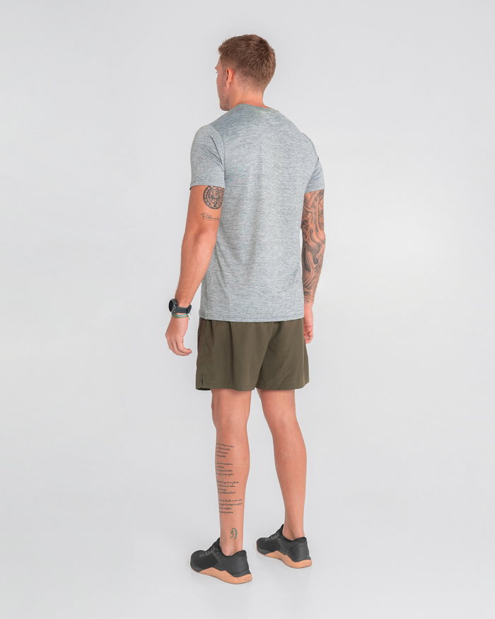 Camiseta Manga Corta Rout Gris