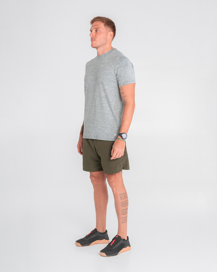 Camiseta Manga Corta Rout Gris