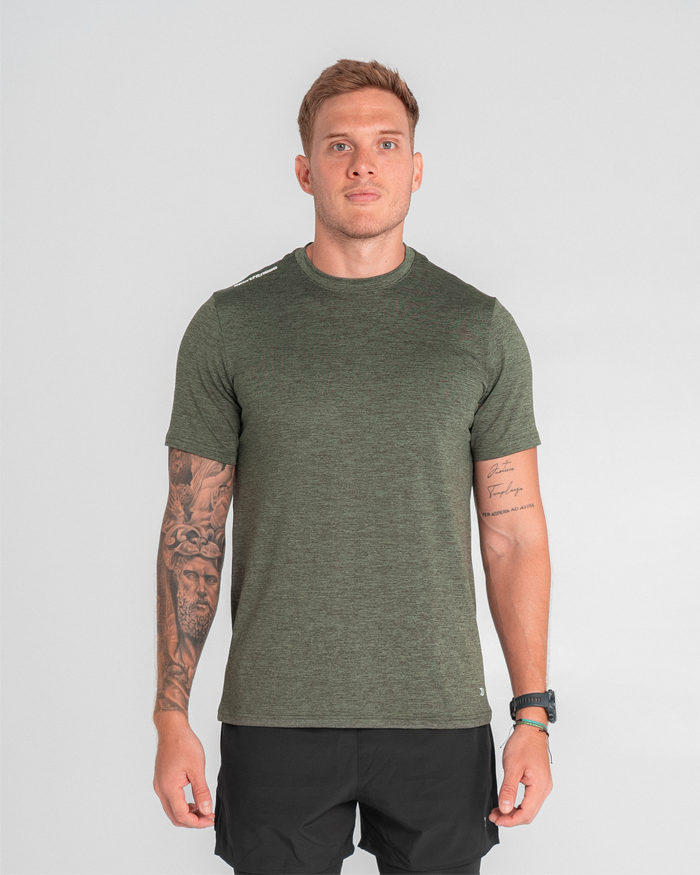 Camiseta Manga Corta Rout Verde Oliva