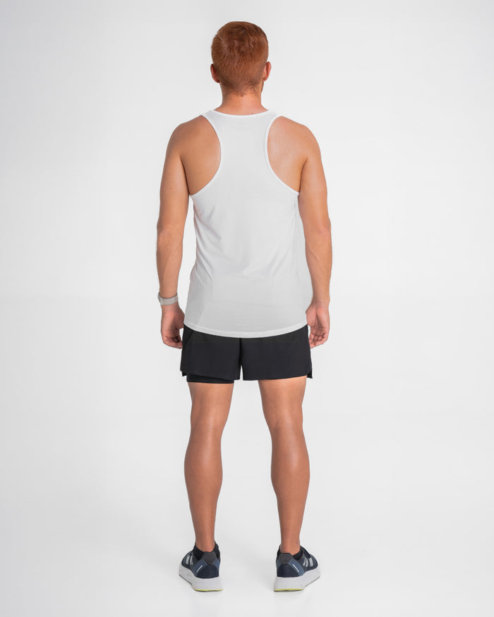 Camiseta Manga Sisa Hombre Runlite Blanco