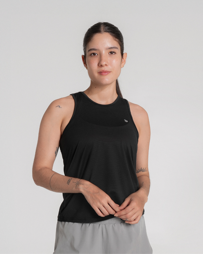 Camiseta Manga Sisa Runlite Negro