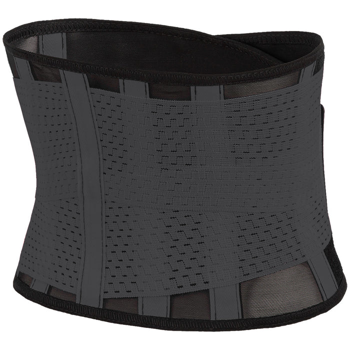 Cinturón Abdominal Doble Ajuste Negro Gris