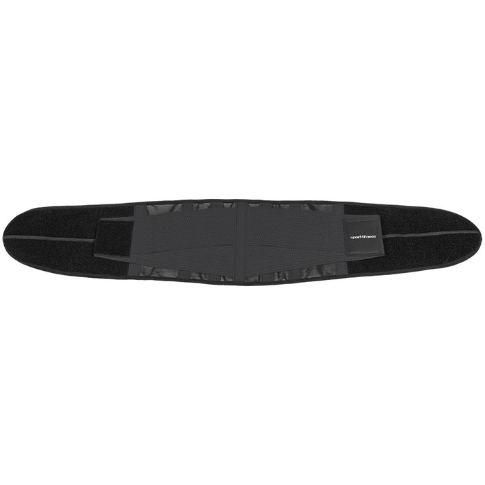 Cinturón Abdominal Doble Ajuste Negro Gris