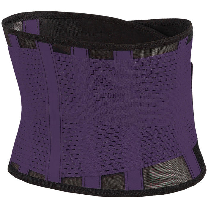 Cinturón Abdominal Doble Ajuste Negro Morado