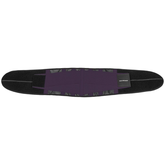 Cinturón Abdominal Doble Ajuste Negro Morado