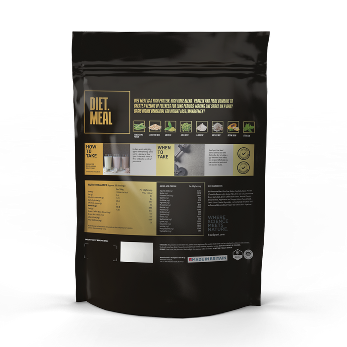 Diet Meal Protein (1KG) Powder - Raw Sport