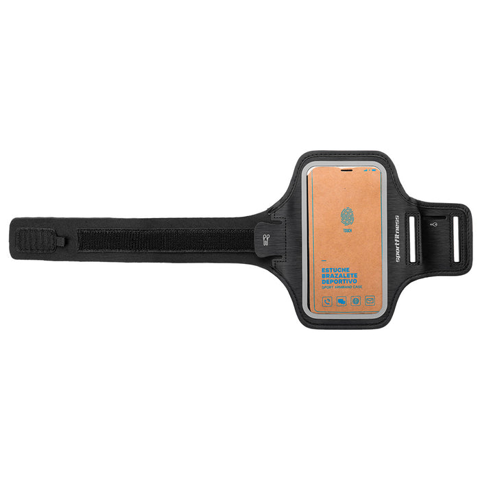 Estuche Celular Running Bench Negro Azul