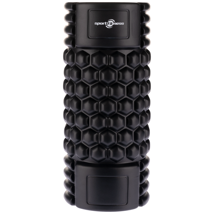 Foam Roller de Espuma Grabado Profundo Negro
