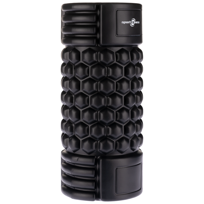 Foam Roller de Espuma Grabado Profundo Negro