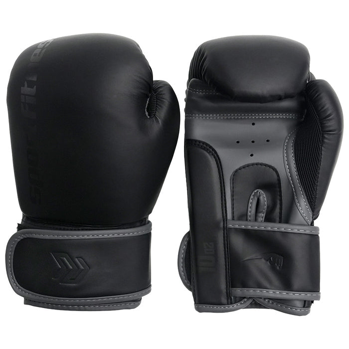 Guante Boxeo 10 OZ Negro Gris
