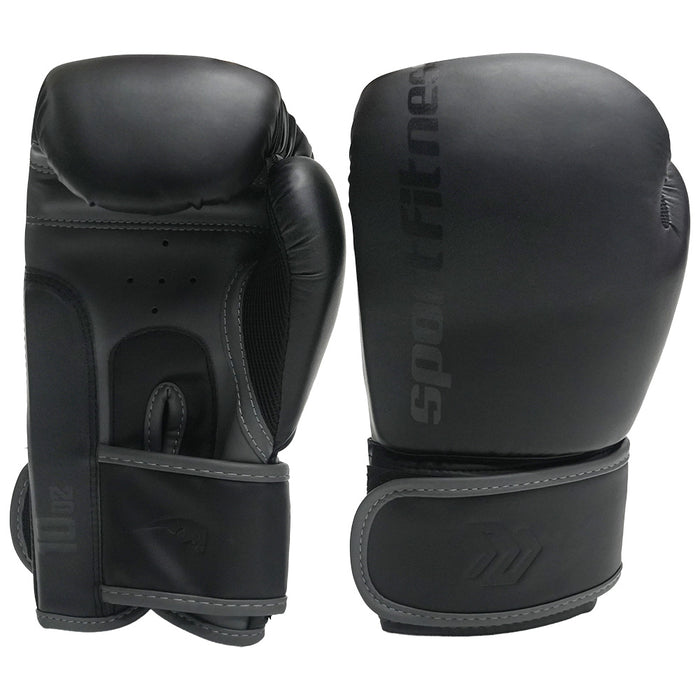Guante Boxeo 10 OZ Negro Gris