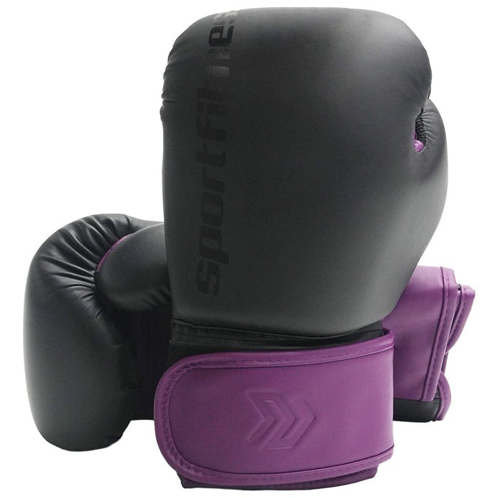 Guante Boxeo 10 OZ Negro Morado
