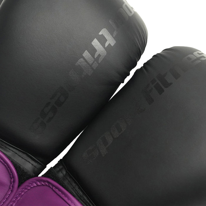 Guante Boxeo 10 OZ Negro Morado