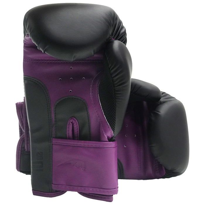 Guante Boxeo 10 OZ Negro Morado