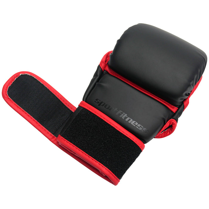 Guante Tipo MMA 4 OZ BG-001 Negro Rojo