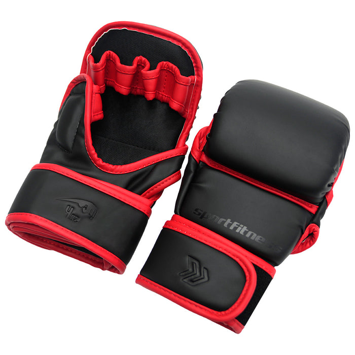 Guante Tipo MMA 4 OZ BG-001 Negro Rojo