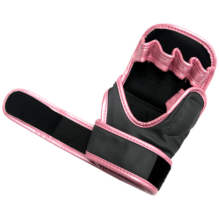 Guante Tipo MMA 4 OZ BG-001 Negro Rosa