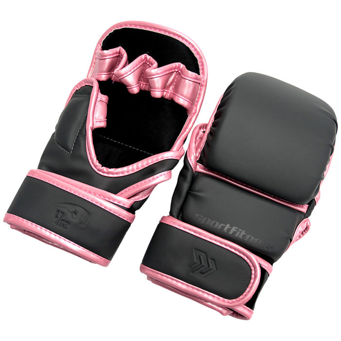 Guante Tipo MMA 4 OZ BG-001 Negro Rosa