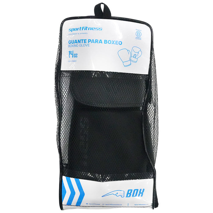 Guantes Boxeo 14Oz Negro Gris