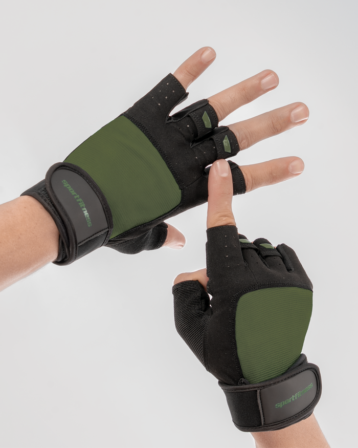 Guantes De Entrenamiento Jungle Negro Verde