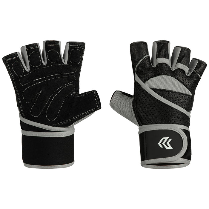 Guantes de Gimnasio Azul y Gris