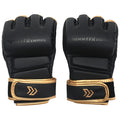 Guantes MMA 30z Medio Dedo Negro Dorado