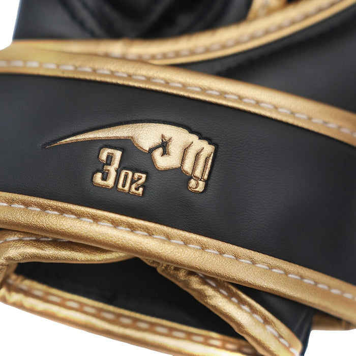 Guantes MMA 30z Medio Dedo Negro Dorado
