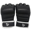 Guantes MMA 30z Medio Dedo Negro Plata
