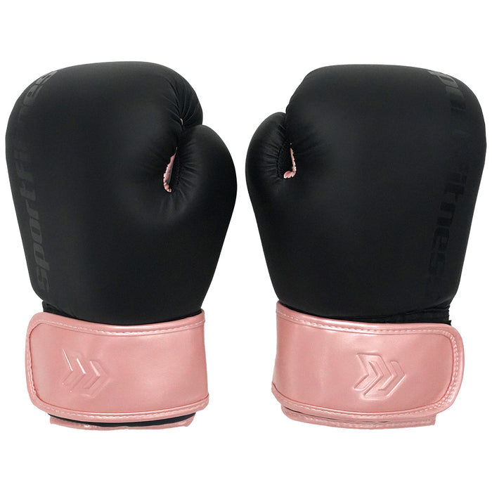Guantes Para Boxeo 10 Oz Negro Rosa