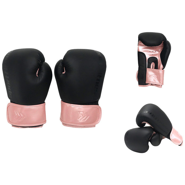 Guantes Para Boxeo 10 Oz Negro Rosa