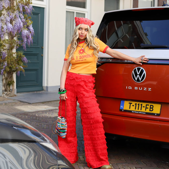Harper & Yve Lo pants high risk red