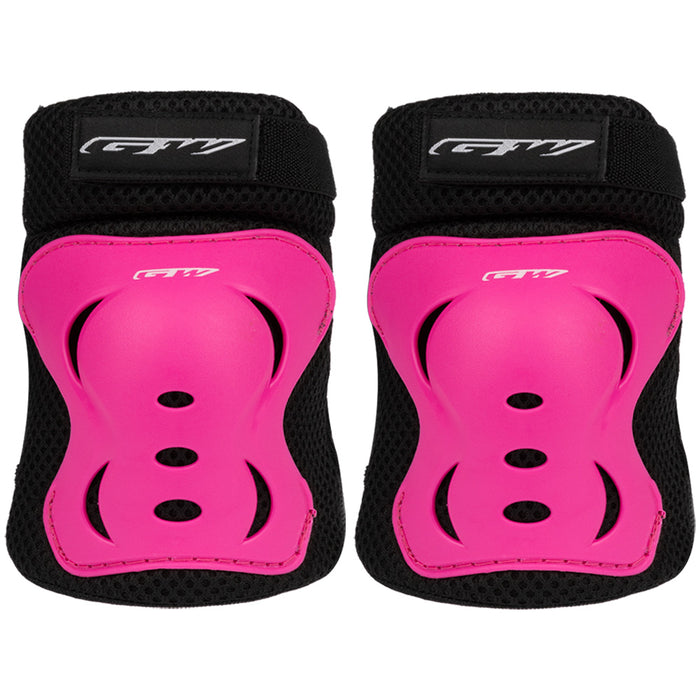 Kit de protección de patinaje Negro Rosado GW
