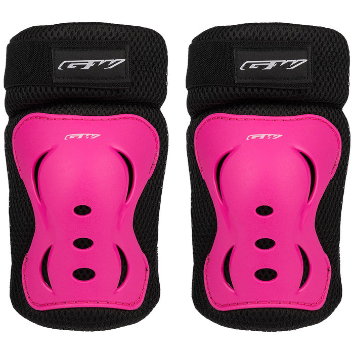 Kit de protección de patinaje Negro Rosado GW