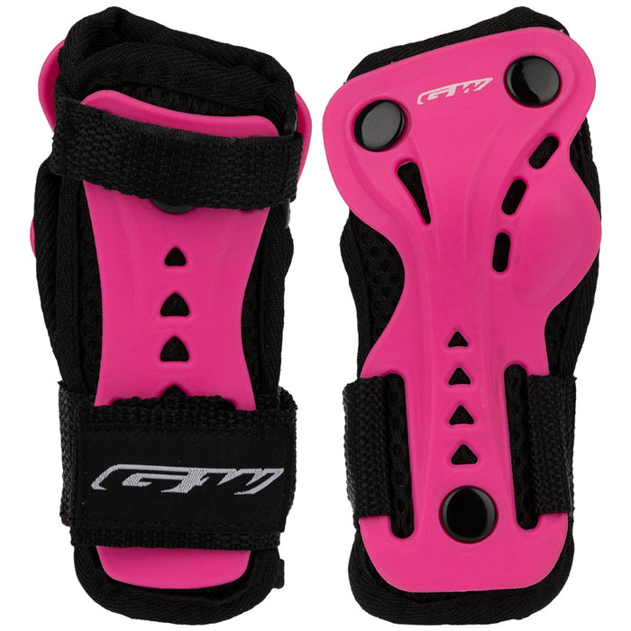 Kit de protección de patinaje Negro Rosado GW