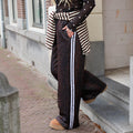 Leopard pantalon witte bies