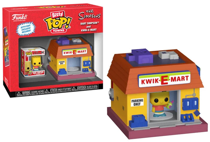 LES SIMPSONS - Bitty Pop Town - Bart Simpson et Kwik-E-Mart