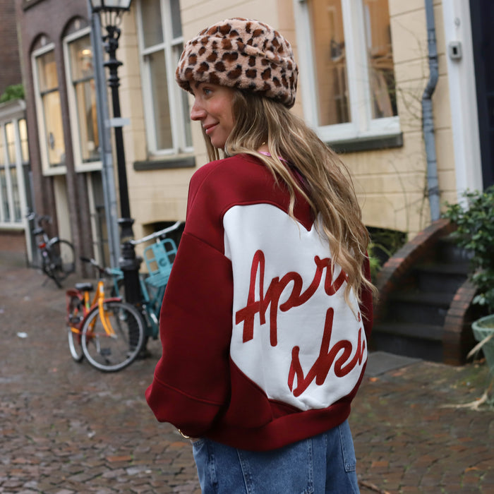 Love après ski sweater burgundy