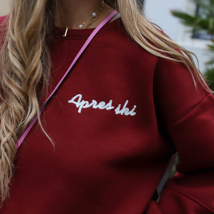 Love après ski sweater burgundy