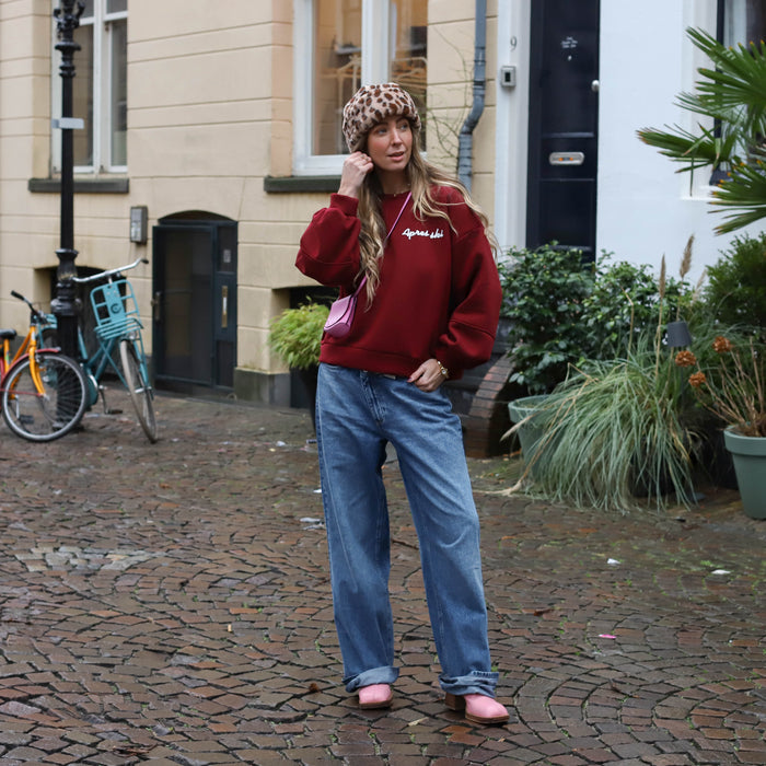Love après ski sweater burgundy